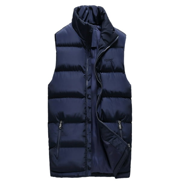 Men/'s Winter Down Quilted Vest Body Warmer Warm Sleeveless Padded Jacket Coat